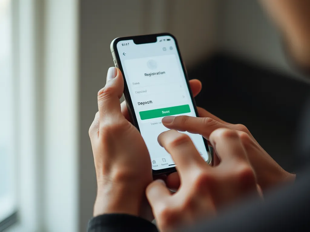 Người dùng đăng ký tài khoản và nạp tiền trên ứng dụng GO88 qua điện thoại thông minh, giao diện hiện đại, trước khi áp dụng cách chơi roulette cơ bản.